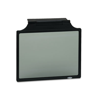 Computer Screen Filter  Strain on Center Mount Glass Monitor Filter  Fits 16 17 Crt  Black By Kantek