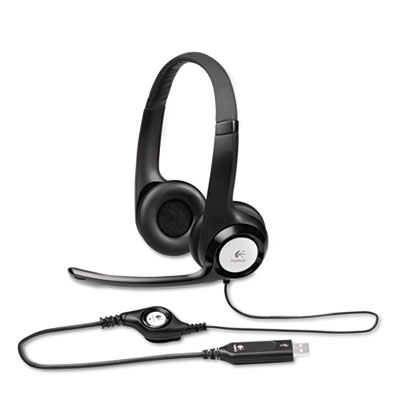 H390 USB Headset w/Noise-Canceling Microphone by Logitech ...