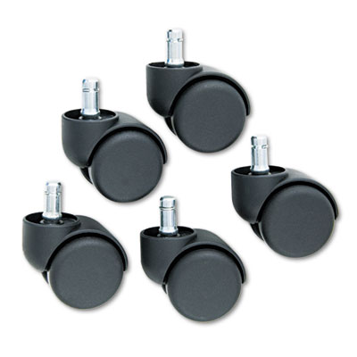 Office Chair Casters on Casters  100 Lbs  Caster  Nylon  Matte Black  5 Set By Master Caster