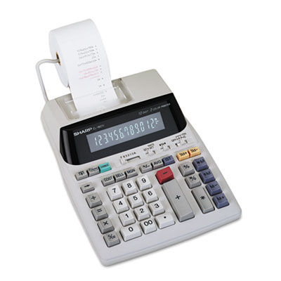 Color Printing on El1801v Two Color Printing Calculator  12 Digit Fluorescent  Black Red