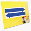 Stake Sign, Blank, Yellow, Includes Directional Arrows, 15 x 19
