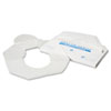 Health Gards Toilet Seat Covers, Half-Fold, White, 250/PK, 10 PK/CT
