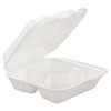 GEN Foam Hinged Carryout Containers