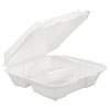 GEN Foam Hinged Carryout Containers