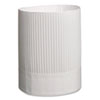 Stirling Fluted Chef's Hats, Paper, White, Adjustable, 9" Tall, 12/Carton