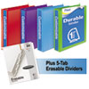 Mead(R) Durable D-Ring View Binder Plus Pack