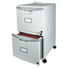 Storex Two-Drawer Mobile Filing Cabinet