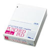 Three-Hole Punched Pad, Narrow Rule, 8-1/2 x 11, White, 50-Sheet Pads/Pack, Dz.