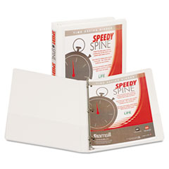 Samsill(R) Speedy Spine Heavy-Duty Time Saving Round Ring View Binder