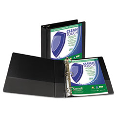 Samsill(R) Clean Touch(TM) Locking Round Ring View Binder Protected with an Antimicrobial Additive