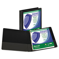 Samsill(R) Clean Touch(TM) Locking Round Ring View Binder Protected with an Antimicrobial Additive