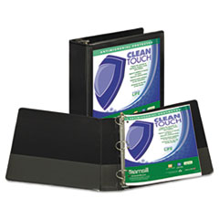 Samsill(R) Clean Touch(TM) Locking Round Ring View Binder Protected with an Antimicrobial Additive