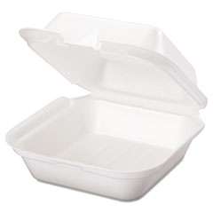 Genpak(R) Snap It(TM) Hinged-Lid Foam Food Container