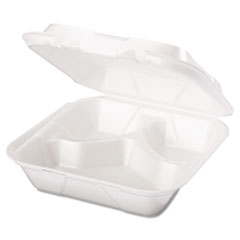 Genpak(R) Snap It(TM) Hinged-Lid Foam Food Container