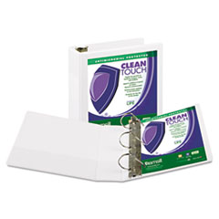 Samsill(R) Clean Touch(TM) Locking D-Ring View Binder Protected with an Antimicrobial Additive