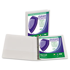 Samsill(R) Clean Touch(TM) Locking Round Ring View Binder Protected with an Antimicrobial Additive