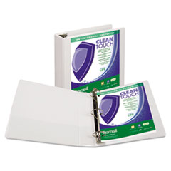 Samsill(R) Clean Touch(TM) Locking Round Ring View Binder Protected with an Antimicrobial Additive