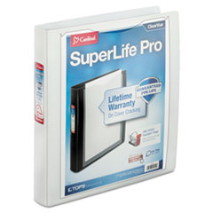 Cardinal(R) SuperLife(TM) Pro Easy Open(R) ClearVue(TM) Locking Slant-D(R) Ring Binder