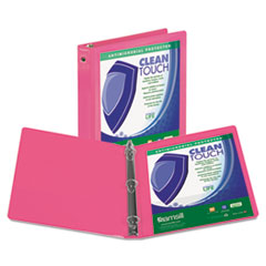 Samsill(R) Clean Touch(TM) Round Ring View Binder Protected with an Antimicrobial Additive