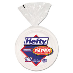 Hefty(R) Compostable Sugarcane Super Strong Paper Dinnerware