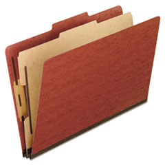 Four-Section Pressboard Classification Folders, 2" Expansion, 1 Divider, 4 Fasteners, Letter Size, R