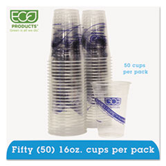 Eco-Products(R) BlueStripe(TM) Recycled Content Clear Plastic Cold Drink Cups