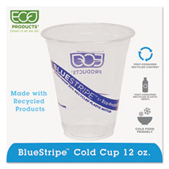 Eco-Products(R) BlueStripe(TM) Recycled Content Clear Plastic Cold Drink Cups