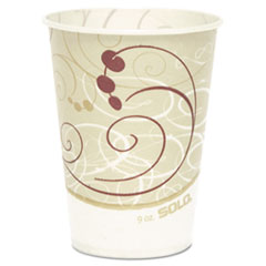 Dart(R) Symphony(TM) Design Wax-Coated Paper Cold Cup