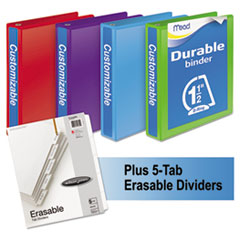 Mead(R) Durable D-Ring View Binder Plus Pack