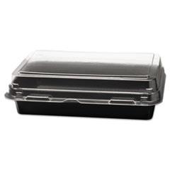 Dart(R) Creative Carryouts(R) Hinged Plastic Hot Deli Boxes