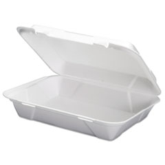 Genpak(R) Snap It(TM) Hinged-Lid Foam Food Container