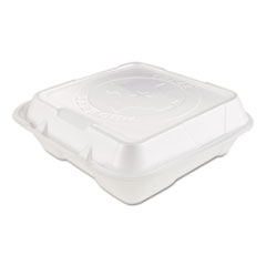 Genpak(R) Snap It(TM) Hinged-Lid Foam Food Container