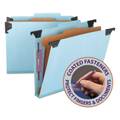 Smead(R) Hanging Pressboard Classification Folders with SafeSHIELD(R) Coated Fasteners