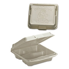 Genpak(R) Hinged-Lid Foam Carryout Containers