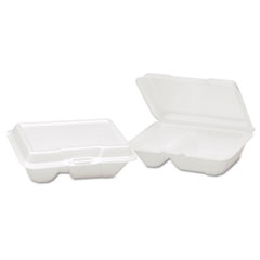 Genpak(R) Hinged-Lid Foam Carryout Containers