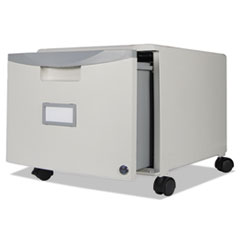 Storex Single-Drawer Mobile Filing Cabinet