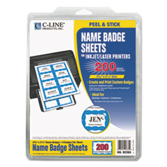 C-Line(R) Laser Printer Name Badges