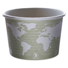 Eco-Products(R) World Art(TM) PLA-Laminated Soup Containers