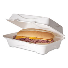 Eco-Products(R) Bagasse Hinged Clamshell Containers