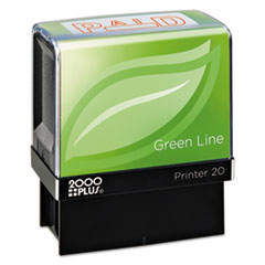 COSCO 2000PLUS(R) Green Line Self-Inking Message Stamp