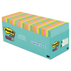 Post-it(R) Notes Super Sticky Pads in Miami Colors