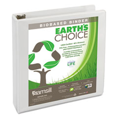 Samsill(R) Earth's Choice(TM) Biobased D-Ring View Binder