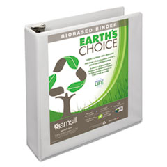 Samsill(R) Earth's Choice(TM) Biobased D-Ring View Binder