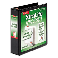 Cardinal(R) XtraLife(R) ClearVue(TM) Non-Stick Locking Slant-D(R) Ring Binder