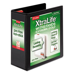 Cardinal(R) XtraLife(R) ClearVue(TM) Non-Stick Locking Slant-D(R) Ring Binder