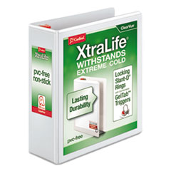 Cardinal(R) XtraLife(R) ClearVue(TM) Non-Stick Locking Slant-D(R) Ring Binder