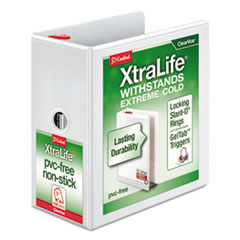 Cardinal(R) XtraLife(R) ClearVue(TM) Non-Stick Locking Slant-D(R) Ring Binder