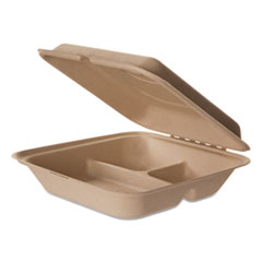 Eco-Products(R) Wheat Straw Hinged Clamshell Containers