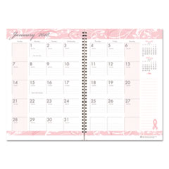 House of Doolittle(TM) Breast Cancer Awareness 100% Recycled Ruled Monthly Planner/Journal