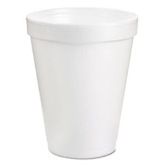 Drink Foam Cups, 8oz, White, 25/Bag, 40 Bags/Carton